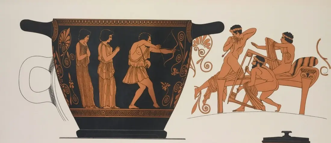 Odysseus killing the suitors